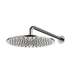 F907-1/12 - Round 12" Rain Shower Head on Wall Mount Arm Artos US Brushed Nickel 