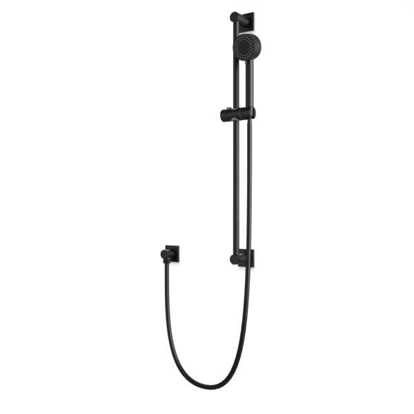 Square + Round Multifunction Flexible Hose Slidebar Kit with Separate Water Outlet - F907-101BK image 1