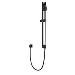 F907-101 - Square + Round Multifunction Flexible Hose Slidebar Kit with Separate Water Outlet Artos US Matte Black 