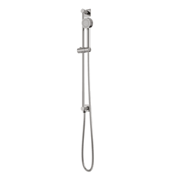 F907-102 - Square + Round Multifunction Flexible Hose Integrated Slidebar Kit Artos US Brushed Nickel 