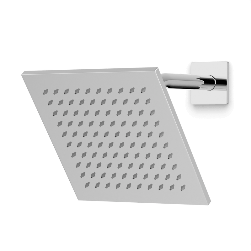 Edge 8" Shower Head on Angled Arm - Chrome image 1