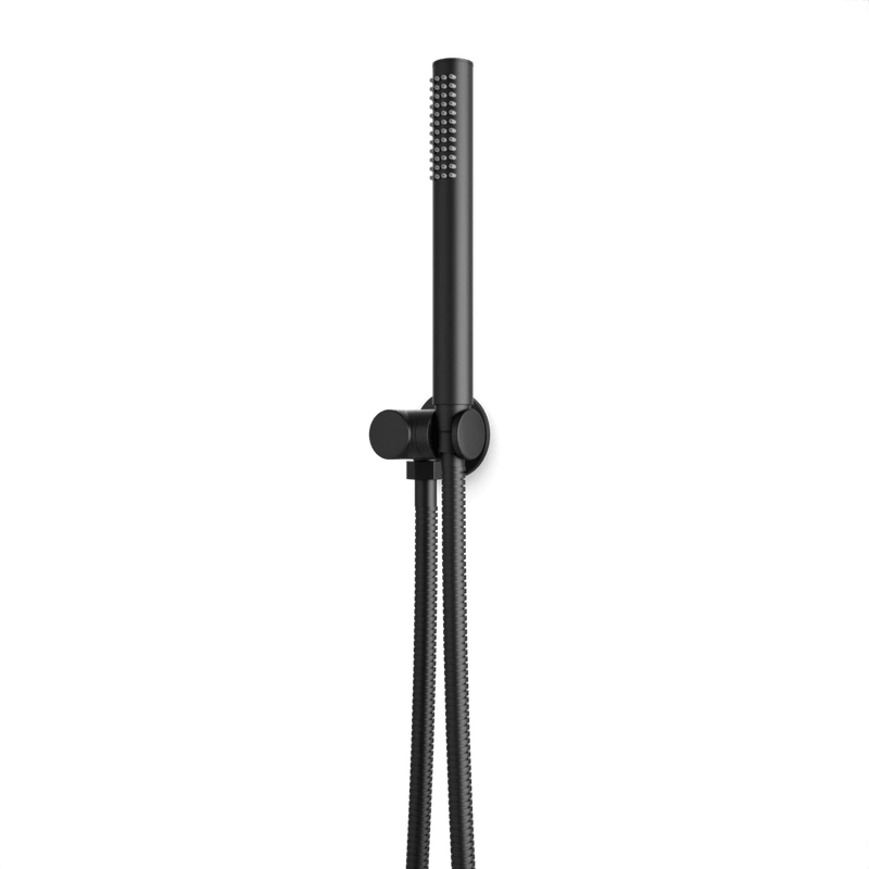 Opera Flexible Hose Hand Shower Kit on Pivoting Hook - Matte Black image 1