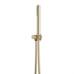 Opera Flexible Hose Hand Shower Kit on Pivoting Hook - Satin Brass thumbnail 1