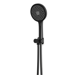 Harmony Flexible Hose Hand Shower Kit on Pivoting Hook - Matte Black thumbnail 1