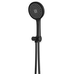 Opera Multifunction Flexible Hose Hand Shower Kit on Pivoting Hook - Matte Black thumbnail 1