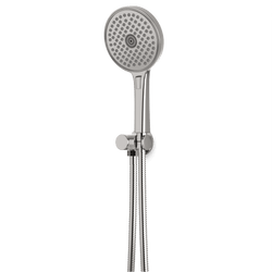 Opera Multifunction Flexible Hose Hand Shower Kit on Pivoting Hook - Brushed Nickel thumbnail 1