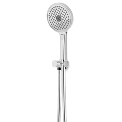 Opera Multifunction Flexible Hose Hand Shower Kit on Pivoting Hook - Chrome thumbnail 1