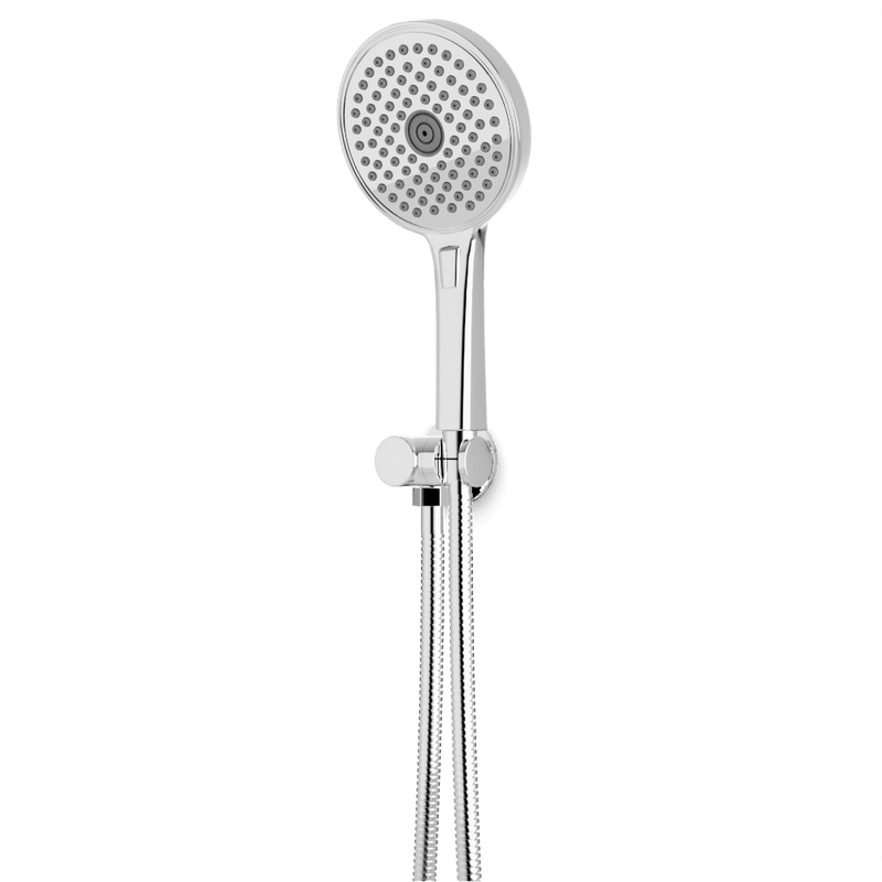 Opera Multifunction Flexible Hose Hand Shower Kit on Pivoting Hook - Chrome image 1