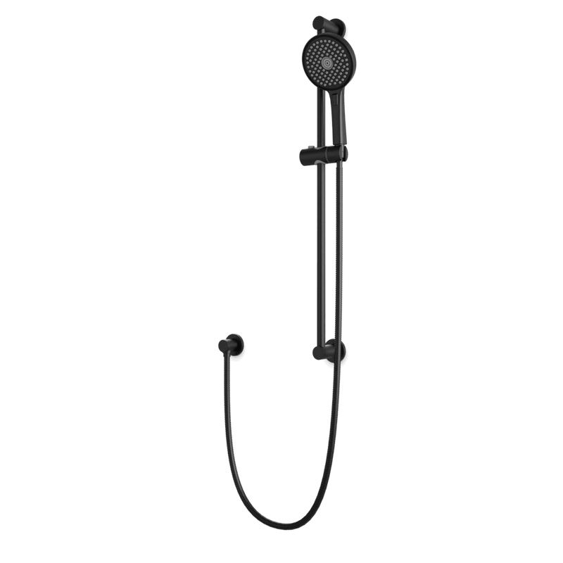 Opera Multifunction Flexible Hose Slide Bar Kit with Separate Water Outlet - Matte Black image 1