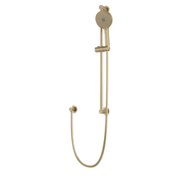 Opera Multifunction Flexible Hose Slide Bar Kit with Separate Water Outlet - Satin Brass thumbnail 1