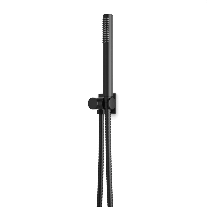 Otella Flexible Hose Hand Shower Kit on Pivoting Hook - Matte Black image 1