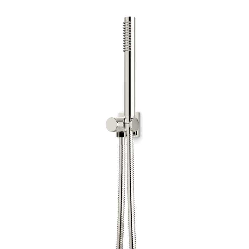 Otella Flexible Hose Hand Shower Kit on Pivoting Hook - Polished Nickel image 1