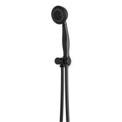 Classic Multifunction Flexible Hose Hand Shower Kit on Pivoting Hook - F907-116BK thumbnail 1