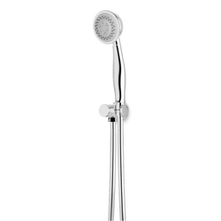 Classic Multifunction Flexible Hose Hand Shower Kit on Pivoting Hook - F907-116CH thumbnail 1