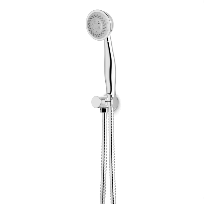 Classic Multifunction Flexible Hose Hand Shower Kit on Pivoting Hook - F907-116CH image 1