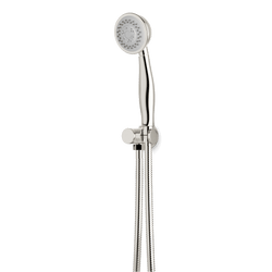 Classic Multifunction Flexible Hose Hand Shower Kit on Pivoting Hook - F907-116PN thumbnail 1