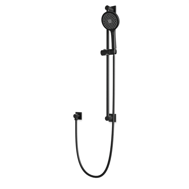 Otella Multifunction Flexible Hose Slide Bar Kit with Separate Water Outlet - Matte Black image 1
