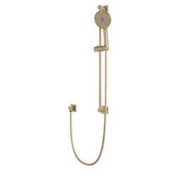 Otella Multifunction Flexible Hose Slide Bar Kit with Separate Water Outlet - Satin Brass thumbnail 1