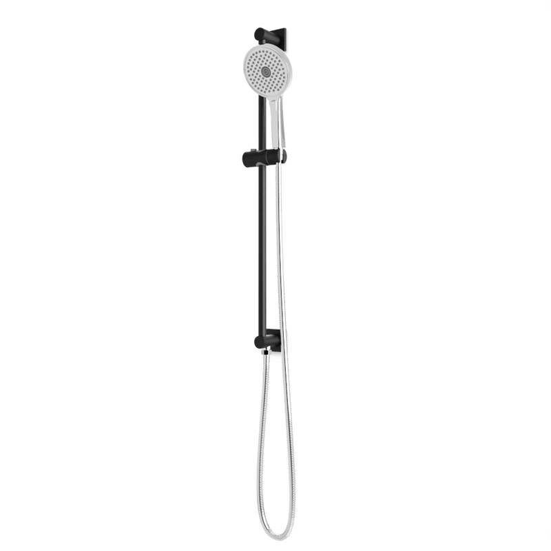 Otella Multifunction Flexible Hose Integrated Slide Bar Kit - Chrome/Matte Black image 1