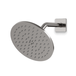 Otella 8" Shower Head on Angled Arm - Brushed Nickel thumbnail 1