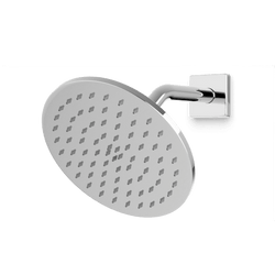 F907-11 - Square + Round 8" Shower Head on Angled Arm Artos US Chrome 