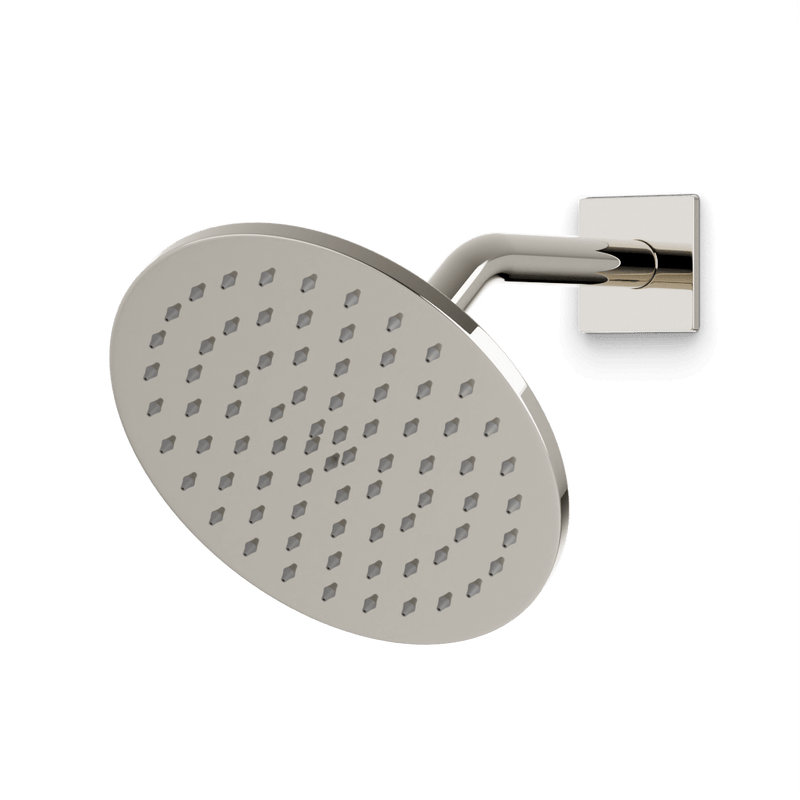 Otella 8" Shower Head on Angled Arm - Polished Nickel image 1