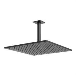 Edge 12" Rain Shower Head on Ceiling Mount Arm - Matte Black thumbnail 1