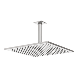 Edge 12" Rain Shower Head on Ceiling Mount Arm - Brushed Nickel thumbnail 1