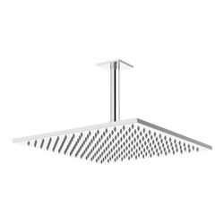 Edge 12" Rain Shower Head on Ceiling Mount Arm - Chrome thumbnail 1