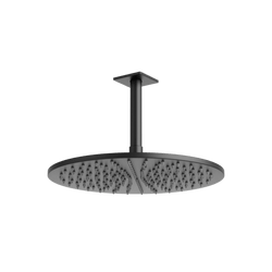 Otella 12" Rain Shower Head on Ceiling Mount Arm - Matte Black thumbnail 1