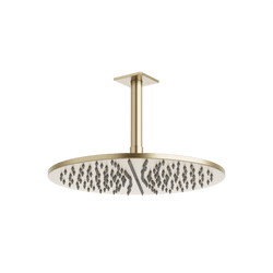 Otella 12" Rain Shower Head on Ceiling Mount Arm - Satin Brass thumbnail 1