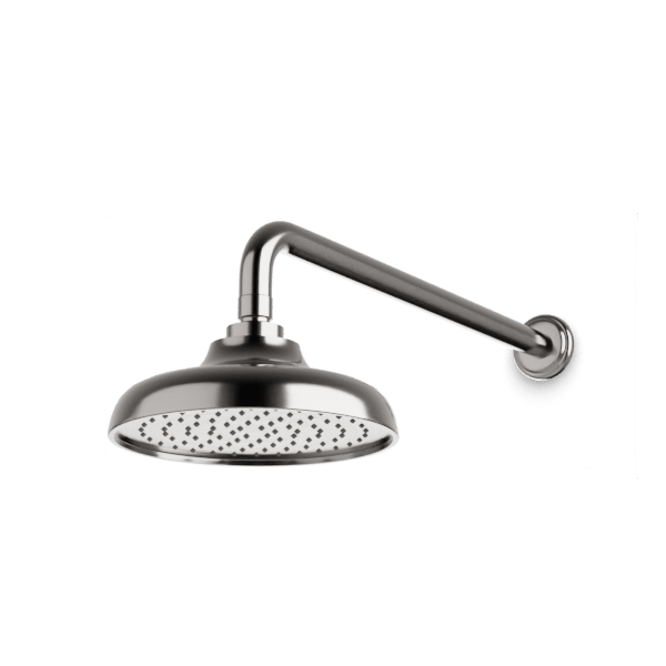 F907-1CL - Classic 8" Rain Shower Head on Wall Mount Arm Artos US Brushed Nickel 