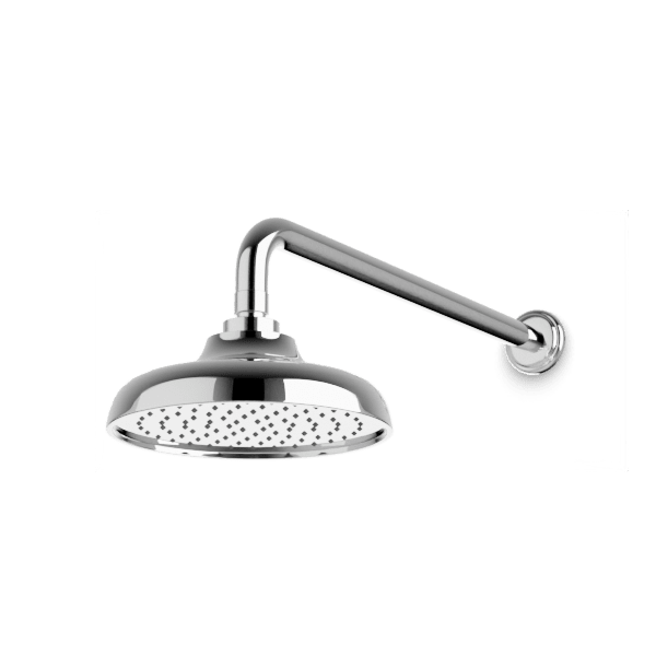 Classic 8" Rain Shower Head on Wall Mount Arm - Chrome image 1
