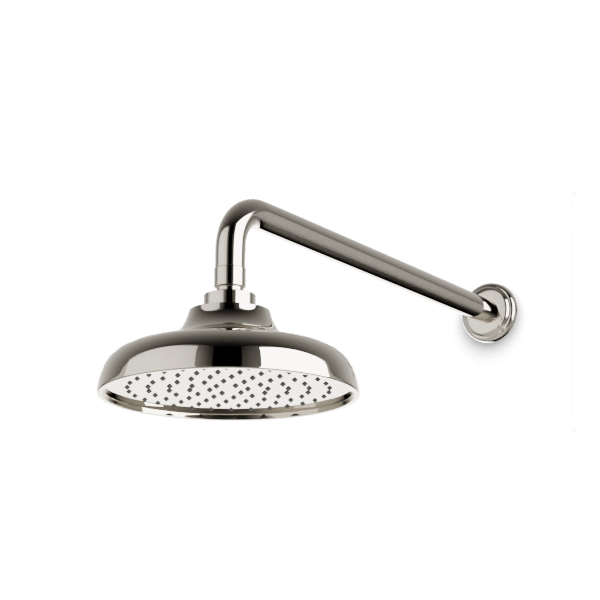 F907-1CL - Classic 8" Rain Shower Head on Wall Mount Arm Artos US Polished Nickel 