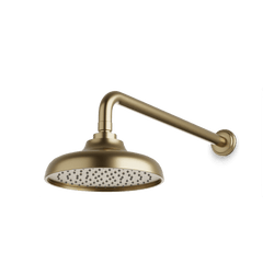 Classic 8" Rain Shower Head on Wall Mount Arm - Satin Brass thumbnail 1