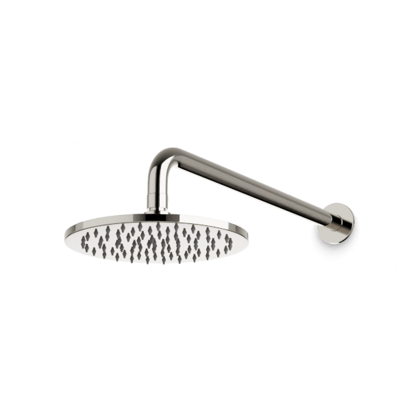 F907-1 - Round 8" Rain Shower Head on Wall Mount Arm Artos US Polished Nickel 