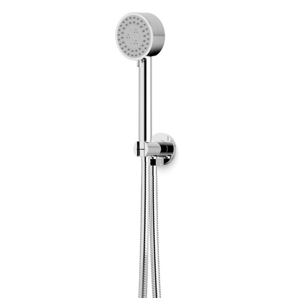 Round Multifunction Flexible Hose Handshower Kit - F907-20CH image 1