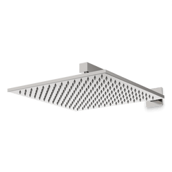 Edge 12" Rain Shower Head on Wall Mount Arm - Brushed Nickel thumbnail 1