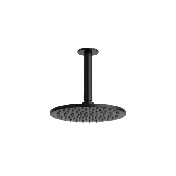 Opera 8" Rain Shower Head on Ceiling Mount Arm - Matte Black image 1