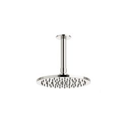 F907-3/5 - Round 8" Rain Shower Head on Ceiling Mount Arm Artos US Polished Nickel 