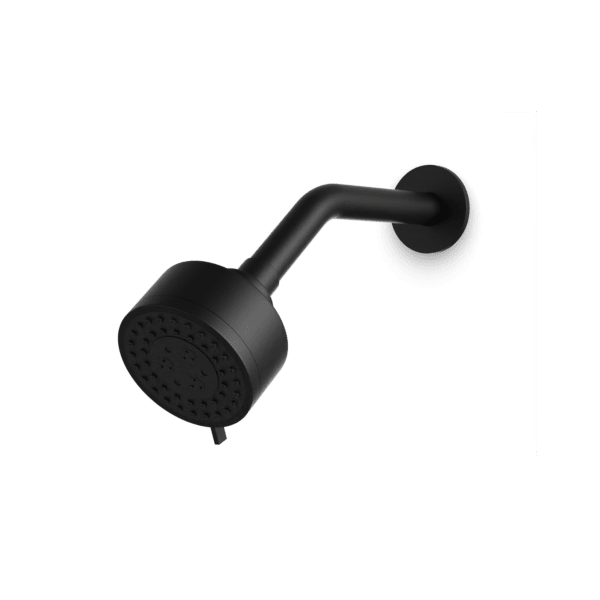 F907-43 - Round Multifunction Shower Head on Angled Arm Artos US Matte Black 