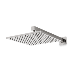 Edge 10" Rain Shower Head on Wall Mount Arm - Brushed Nickel thumbnail 1