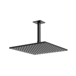 Edge 10" Rain Shower Head on Ceiling Mount Arm - Matte Black thumbnail 1