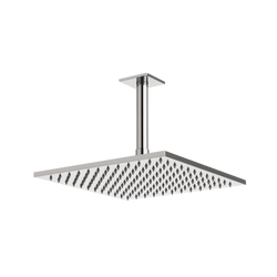 F907-51 - Square 10" Rain Shower Head on Ceiling Mount Arm Artos US Brushed Nickel 