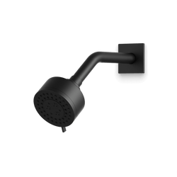Otella Multifunction Shower Head on Angled Arm - Matte Black thumbnail 1