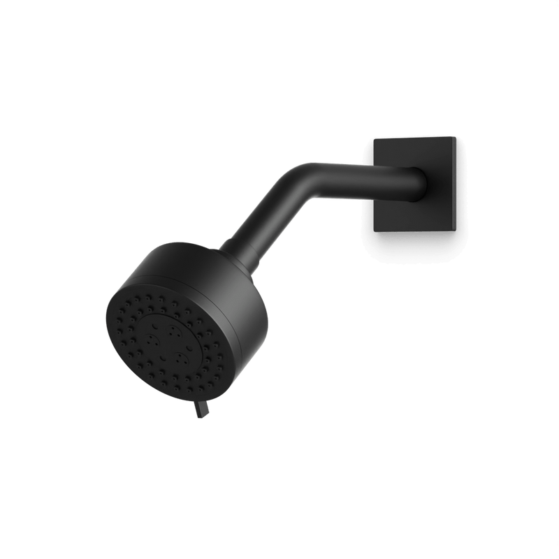 Otella Multifunction Shower Head on Angled Arm - Matte Black image 1