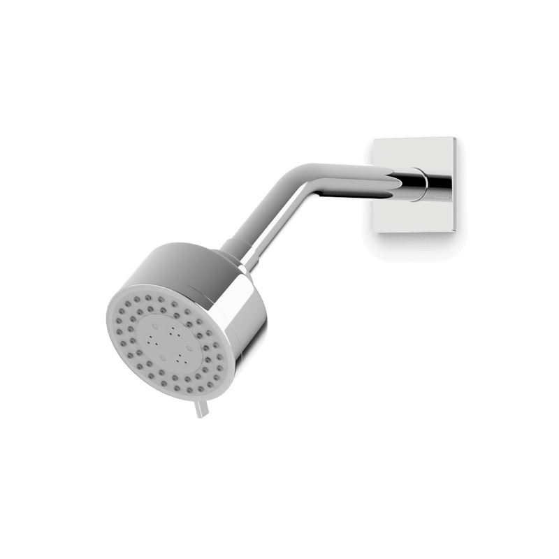 Otella Multifunction Shower Head on Angled Arm - Chrome image 1
