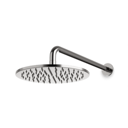 F907-60 - Round 10" Rain Shower Head on Wall Mount Arm Artos US Brushed Nickel 