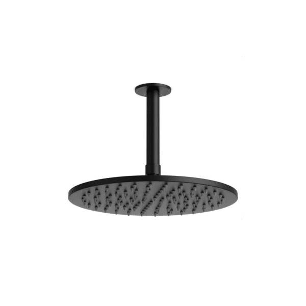 F907-61 - Round 10" Rain Shower Head on Ceiling Mount Arm Artos US Matte Black 