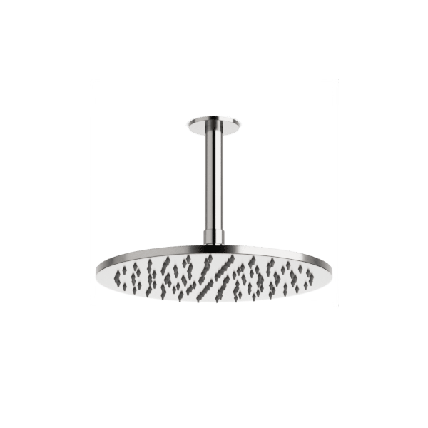 F907-61 - Round 10" Rain Shower Head on Ceiling Mount Arm Artos US Brushed Nickel 